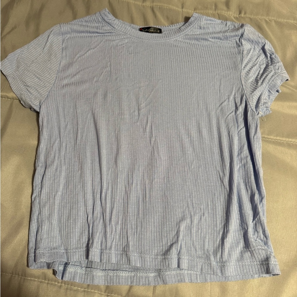 Light Blue Cropped Tee